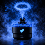 Volcano Flame Aroma Diffuser Smoke Ring Humidifier with Crack Light