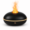 Black Flame Aroma Diffuser – Ultrasonic Essential Oil Humidifier with LED Light