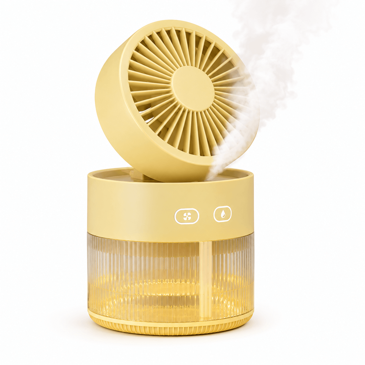 Portable Cooling Fan with Mist – USB Rechargeable Air Cooler & Humidifier