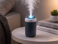 Portable Can Aroma Diffuser – USB Essential Oil Humidifier with LED Light