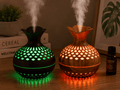 Flower Vase Aroma Diffuser – Ultrasonic Essential Oil Humidifier with LED Night Light