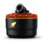 Volcano Flame Aroma Diffuser Smoke Ring Humidifier with Crack Light