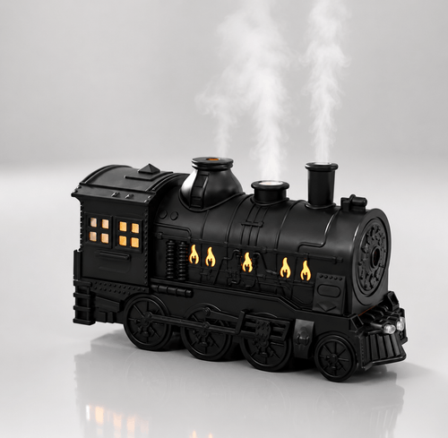 Creative Train Aroma Diffuser Dual Mist Humidifier for Home & Office