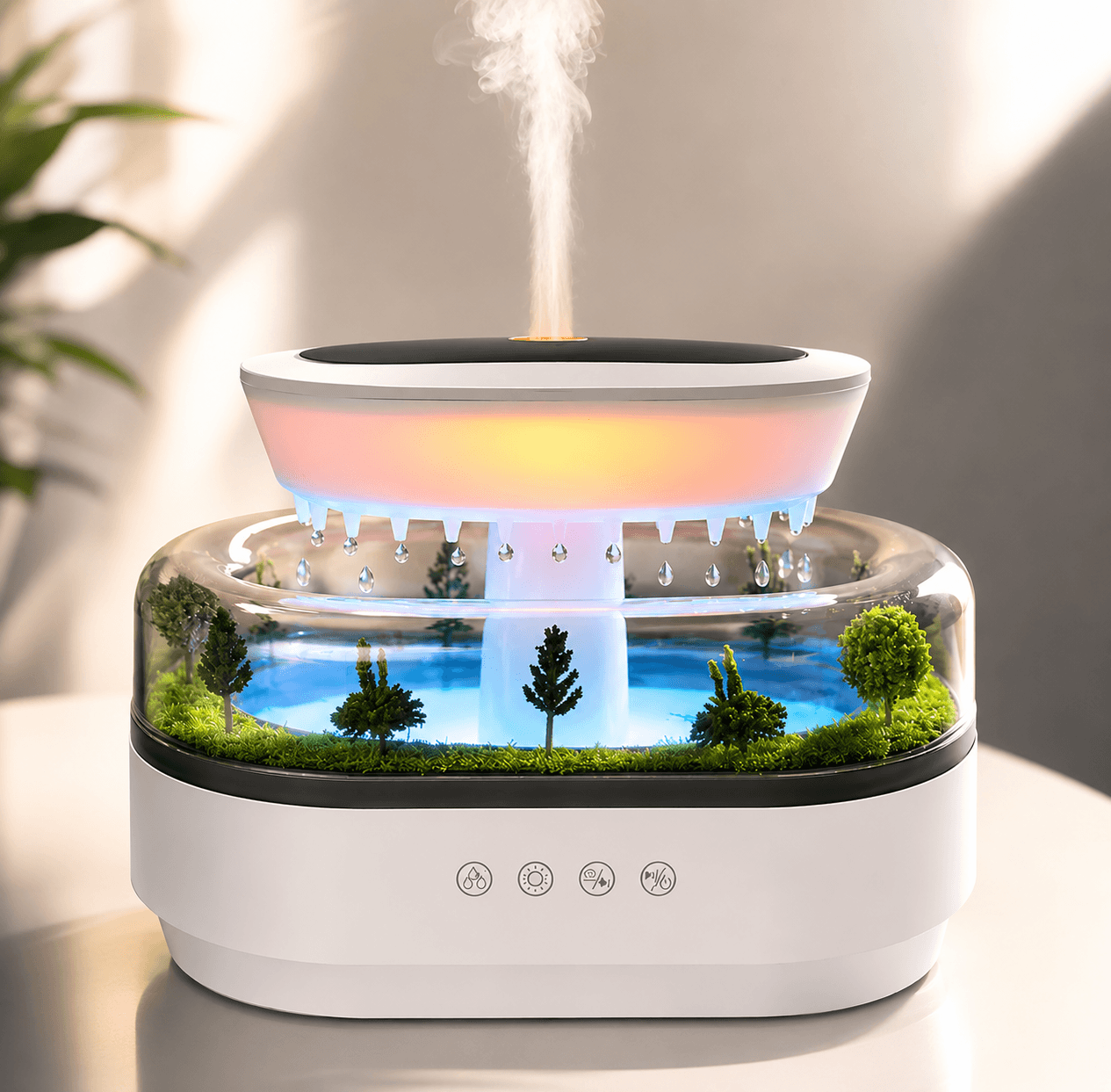 Rain Drop Aroma Diffuser 250ml Humidifier with LED Mood Light