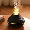 New Crystal Bead Ultrasonic Essential Oil Fire Aroma Diffuser Desktop Table Colorful 3d Flame Air 160ml Aromatherapy Diffusers
