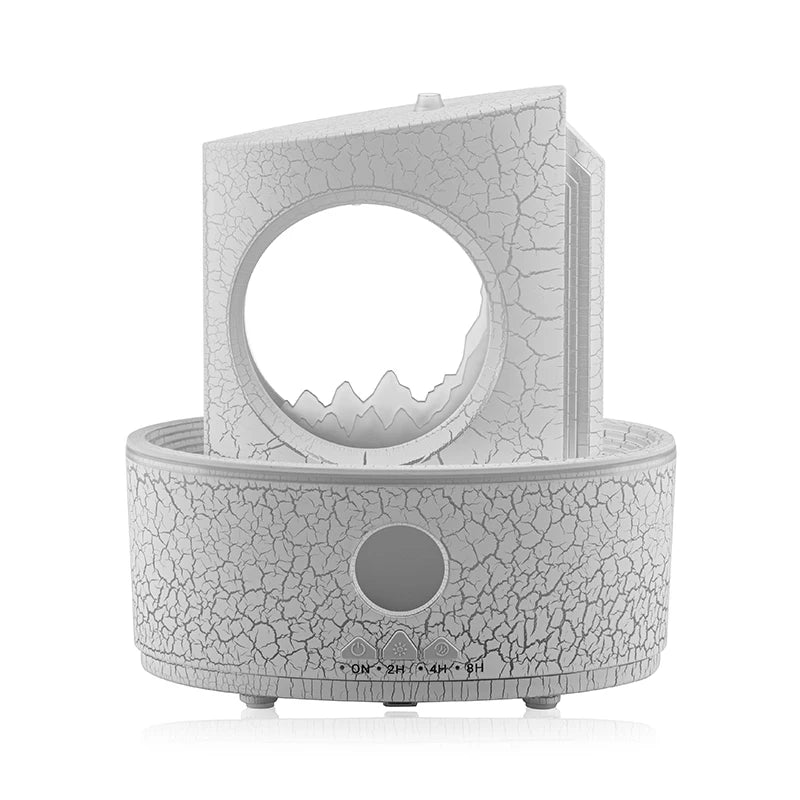 Home High Mist Desktop Essential Oil Aromatherapy Diffuser 180ml Crack Color Moon Water Droplet Rain Humidifier