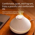 New Crystal Bead Ultrasonic Essential Oil Fire Aroma Diffuser Desktop Table Colorful 3d Flame Air 160ml Aromatherapy Diffusers