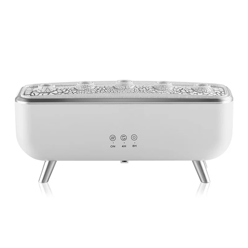 Household Smoke Ring Flame Humidifier Dynamic Jellyfish Design Ultrasonic Essential Oil Diffuser LED Desktop Mute Low Water Auto