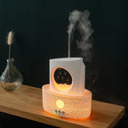 Home High Mist Desktop Essential Oil Aromatherapy Diffuser 180ml Crack Color Moon Water Droplet Rain Humidifier