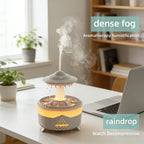 Creative UFO Aroma Diffuser Sprayer Air Humidifier with Water Mist Ring Works with Essential Oil Releases Fine Water Mists