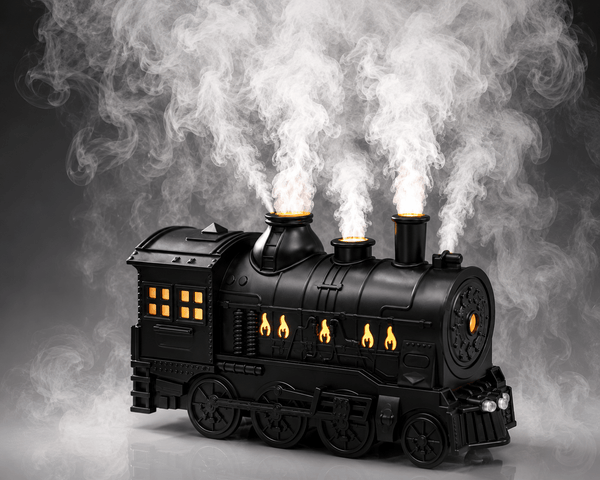 Creative Train Aroma Diffuser Dual Mist Humidifier for Home & Office