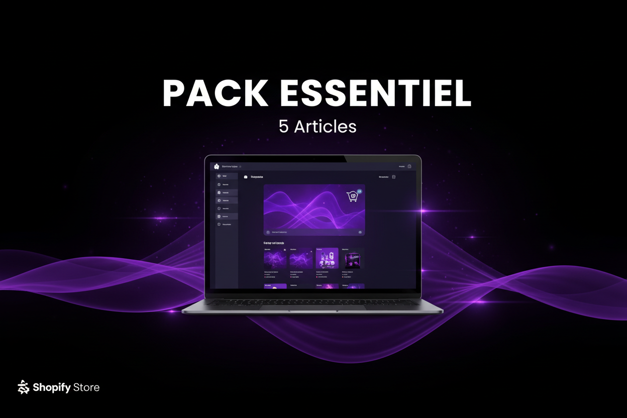 Pack Essentiel – Boutique Shopify Prête à Vendre (5 Articles)